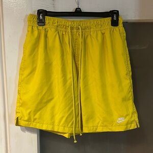 Nike Men's Vibrant Yellow Athletic Shorts